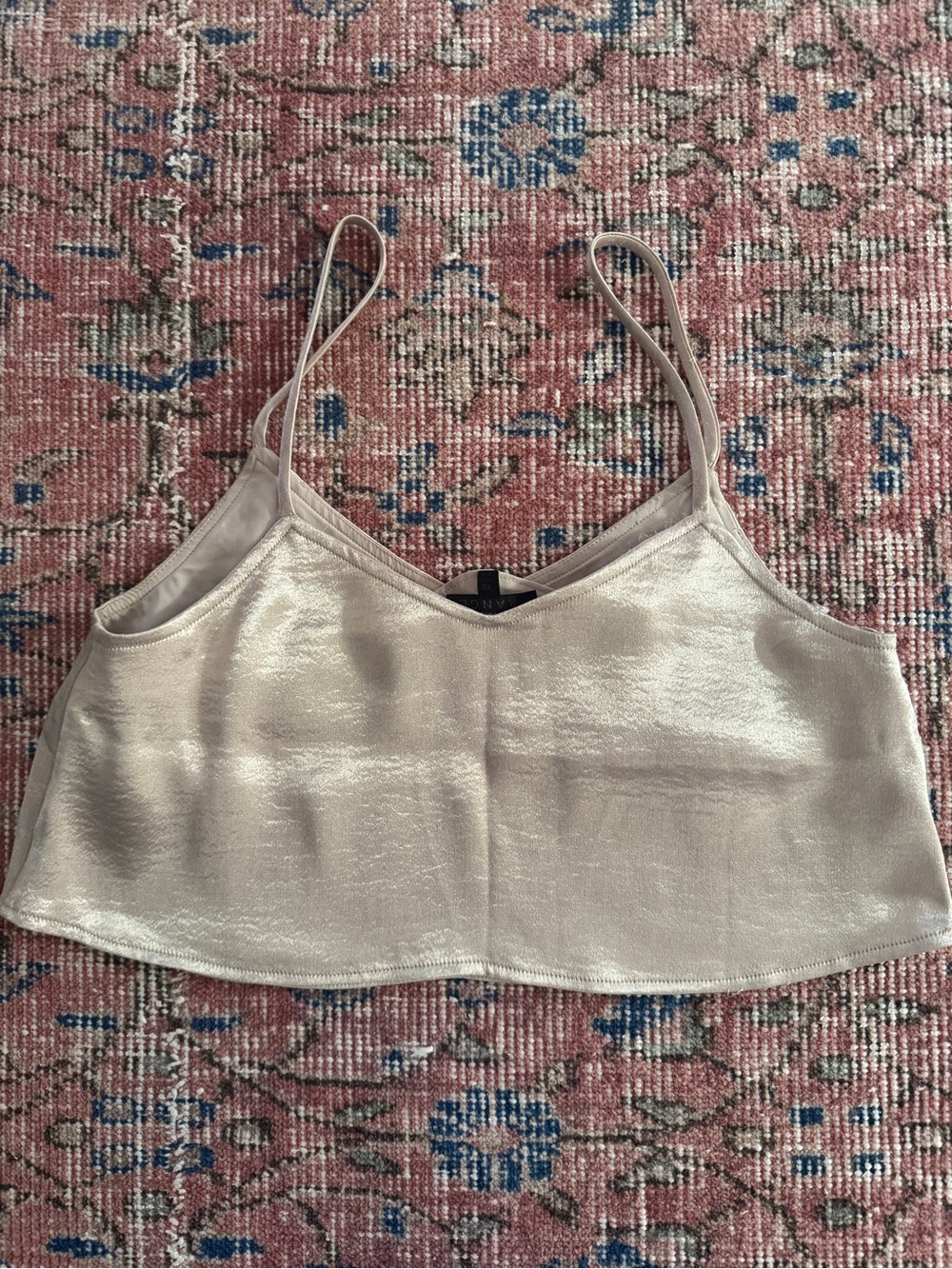 Metallic Gold Crop Top - Picture 3 of 3